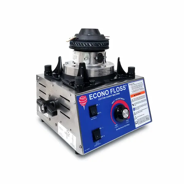 Side view of the cotton candy machine