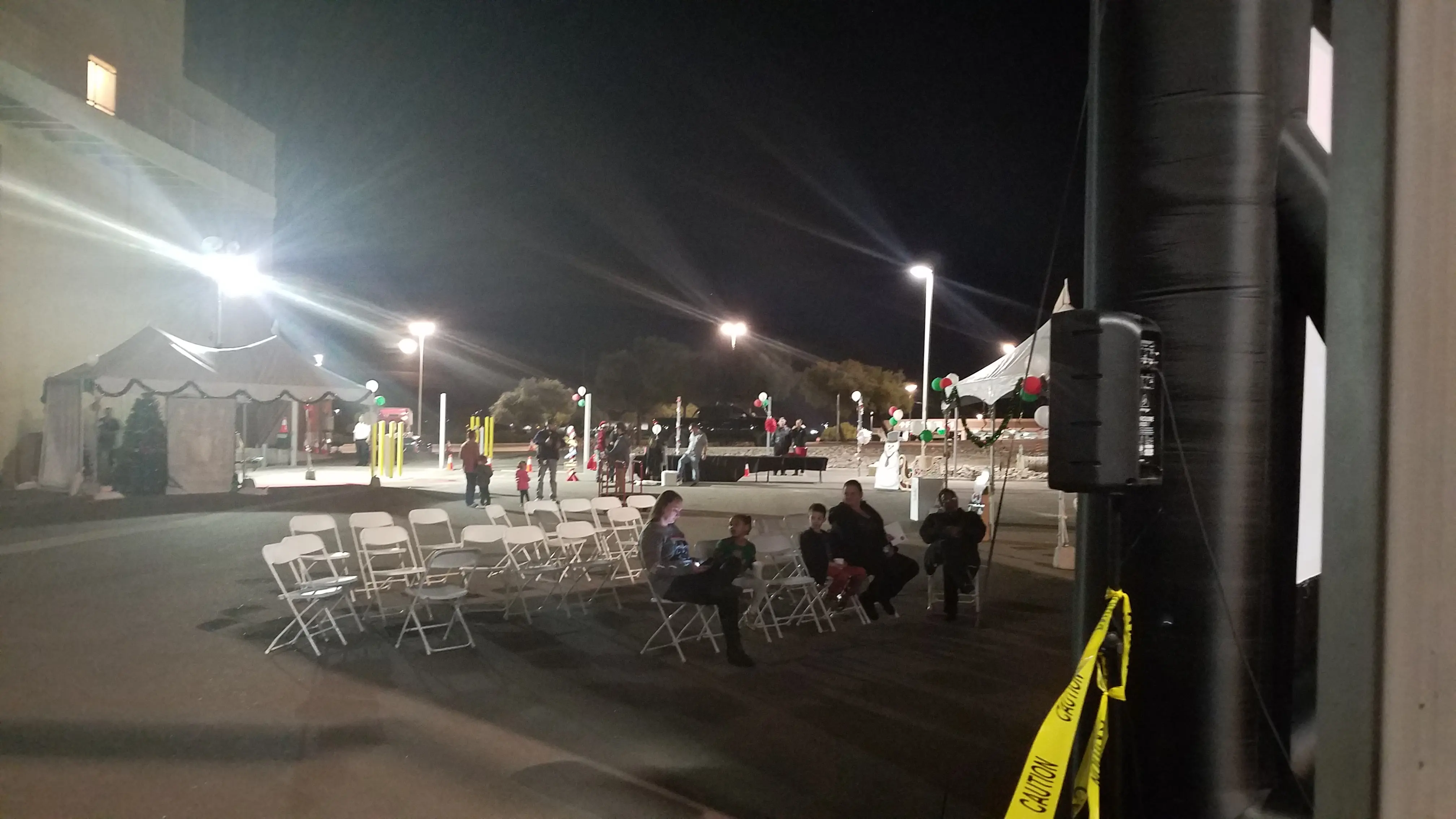 Corporate event outdoors